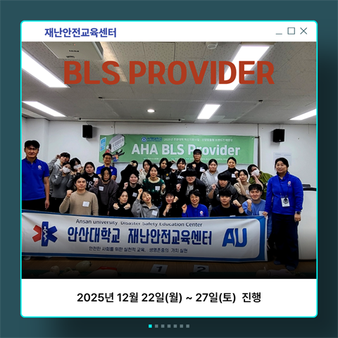 기은영 학과장님, 서영대학교 BLS Provider 교육 진행(2025....